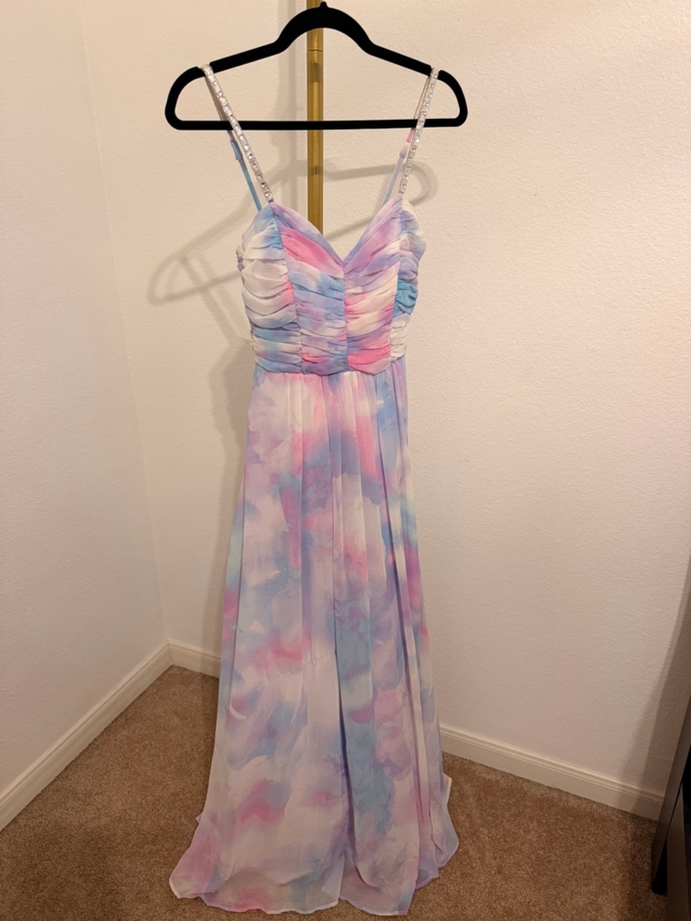 Trixxi Pink Blue Purple Formal Prom Homescoming Gown Size 1